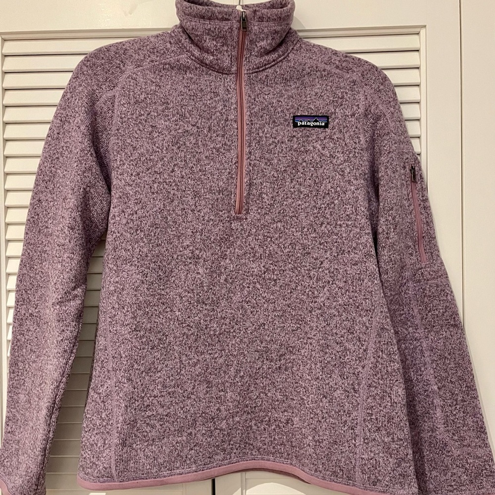 Purple Patagonia Quarter Zip Better Sweater Fleece